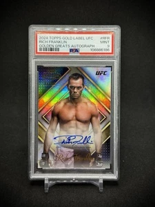 Rich Franklin 2024 Topps Gold Label UFC Golden Greats Auto /99 SSP PSA 9 Mint - Picture 1 of 3