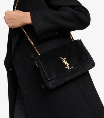 Bolso Bandolera 2550$ SAINT LAURENT KATE MEDIANO REVERSIBLE en Cuero y Gamuza Foto 1 de 4