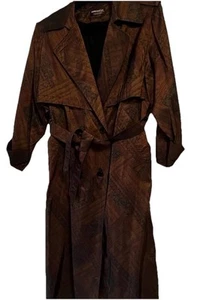 Forecaster of Boston Double Breasted Trench Coat Copper & Brown Sz: 15/16P - Picture 1 of 8