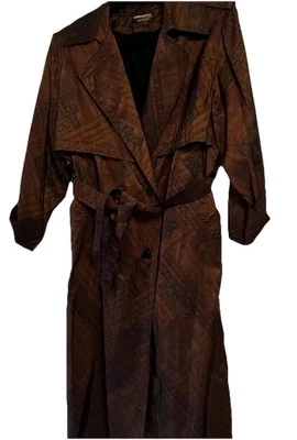 Forecaster of Boston Double Breasted Trench Coat Copper & Brown Sz: 15/16P - Image 1 of 4