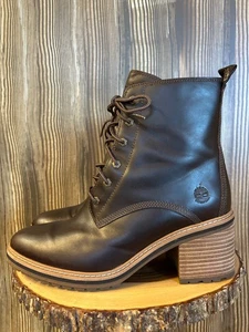 Timberland Sienna High Side Zip Boots 9.5M Waterproof Dk Brown Leather Gorpcore - Bild 1 von 19