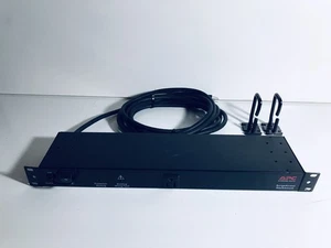 APC Rackmount SurgeArrest 9-gniazdowy 15A Ochrona przeciwprzepięciowa NET9RMBLK Testowany Działający - Zdjęcie 1 z 17
