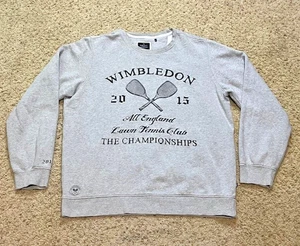 Wimbledon 2015 Tennis Championship Solly Sport Gray Crewneck Sweatshirt Size XL - Picture 1 of 8
