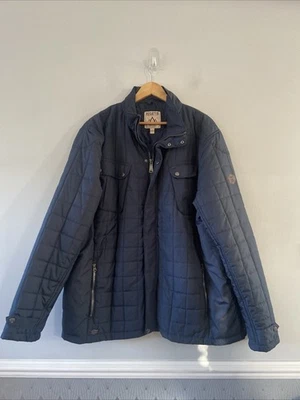 Regatta Jacket Men’s XXL Navy Blue Quilted Warm Zip Snap - Image 1 of 4