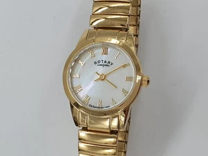 Rotary Women's Gold Tone Expanding Bracelet Watch LB03441/41 - Picture 1 of 11