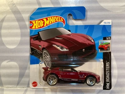 2024 Hot Wheels ''HW ROADSTERS'' #116 = JAGUAR TIPO F PROYECTO 7 = BORGOÑA sc Foto 1 de 2