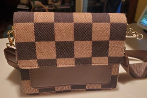 Mini Stoff Klappe Crossbody Sling Bags Damen Monica Kiki Paris Marke - Bild 1 von 6