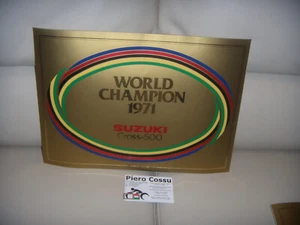 SUZUKI World Champion 1971 Cross 500 Poster 35x25 Original. - Bild 1 von 1