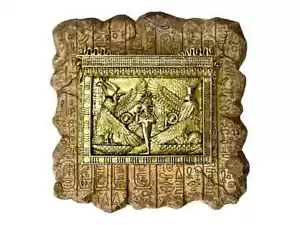 Egyptian Isis and Nephthys Wall Plaque Modern Art Sculpture Wall Decor Bas Relie - Picture 1 of 3