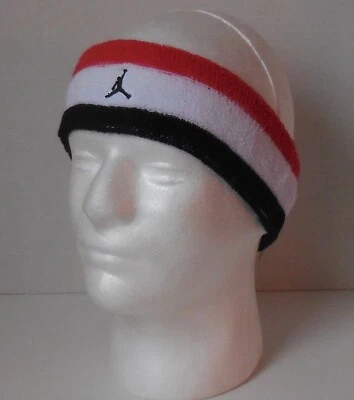 Nike Jordan Jumpman Headband Terry Dri-Fit Men Fire Red/White/Black/Black - Image 1 of 4