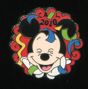 WDW Mini Pin Happy New Year 2010 Mickey Mouse LE 500 Disney Pin 74368 - Picture 1 of 1
