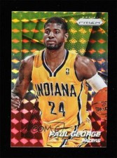 2014-15 Panini Prizm Yellow and Red Mosaic Prizms Paul George #120