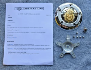 Harley Davidson Firefighter Air Cleaner Trim Cover Insert Chrome P/A #29035-04 - Bild 1 von 11