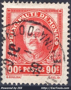 MONACO PRINCE LOUIS II N° 117 AVEC OBLITERATION - Picture 1 of 2