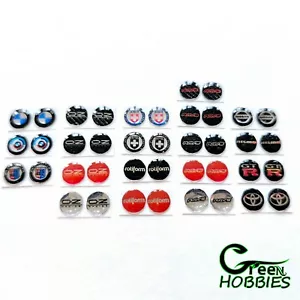 RC 1/10 CENTER CAPS Wheel Handcrafted Scale Hub Emblem Realistic Accessories Car - Picture 1 of 22