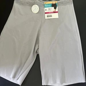 NWT Vanity Fair Panties Shorts Smoothing Invisible Nylon Gray Medium 6 - Picture 1 of 4