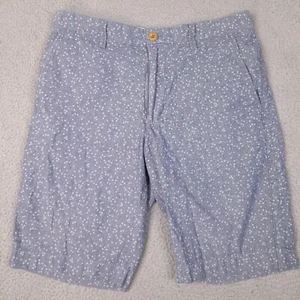J. Crew Shorts Herren 32 blau Blumen Rivington Chino adrette Baumwolle Stil E7955 - Bild 1 von 15