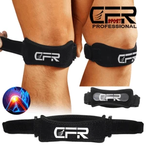 SPORTS KNEE BRACE SUPPORT PATELLA STABILIZER STRAP ARTHRITIS TENDON PAIN RELIEF - Picture 1 of 17