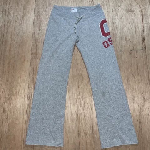 Ohio State University Joggers Womens Medium Gray Boot Cut NCAA OSU Football Cover