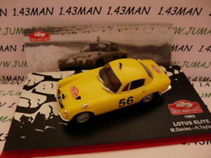 RMC5M 1/43 IXO altaya Rallye Monte Carlo LOTUS ELITE 1962 Davies/taylor #56