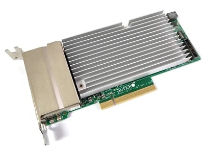 Supermicro AOC-STG-i4T 10Gigabit 10GBe BaseT Quad Port Server NIC Intel X557-T4 - Bild 1 von 3