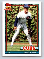 1991 Topps Traded George Bell Chicago Cubs #8T