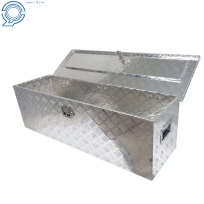 49" X-Large Aluminum Tool Box Pickup Truck Storage Underbody Trailer Flat Bed - Image 1 of 4