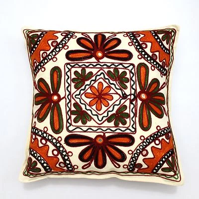 Suzani Hand made Home Decor Ethnic Pillow Shams Couch Hippy Cushion Cover Case - Image 1 of 4