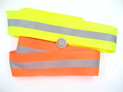 fluorescence Tape Hi Viz Reflective ribbon bike jacket night safety use tape - Image 1 of 4