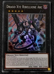 DRAGO XYZ RIBELLIONE ARC Super Rara MP21 IT191 1° Edizione italiano Yu-Gi-Oh! - Foto 1 di 1