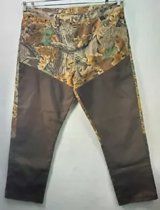 Wrangler Rugged Wear Camouflage Green Brown Brush Guard Men 42 x 32 Hunting USA - Bild 1 von 12