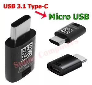 Genuine Micro USB to USB-C Converter Adapter For Samsung Galaxy F34 5G F04 S9 AU - Picture 1 of 1