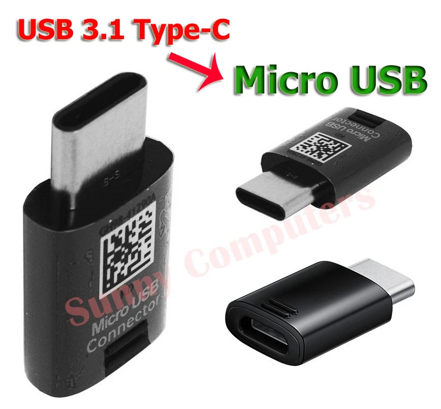 Samsung Original Micro USB to Type-C Converter Adapter For Galaxy Note10 10+ 9 8 - Image 1 of 1