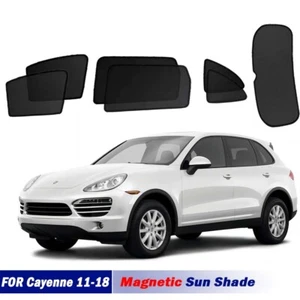 Mesh Sun Shades For Porsche Cayenne 92A 10-18 Front Back Windows Sun Blind - Picture 1 of 13