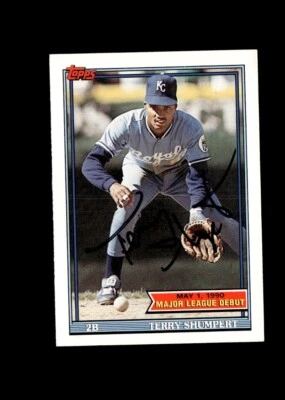 Terry Shumpert 1990-91 Topps Major League Debut authentic autographed card - Image 1 of 2