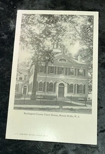 Mount Holly NJ c1905 Postkarte Burlington County Court House unbesendet - Bild 1 von 2