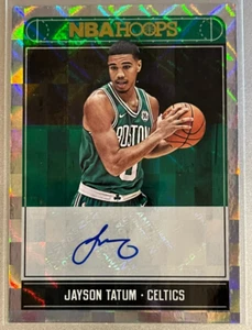 2017-18 Hoops Autographs Jayson Tatum ROOKIE AUTO #RA-JTM Mosaic Prizm - Picture 1 of 2