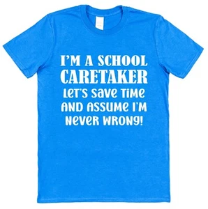 Camiseta de cuidador escolar regalo de maestro personal escolar presenta conserje de agradecimiento - Imagen 1 de 3