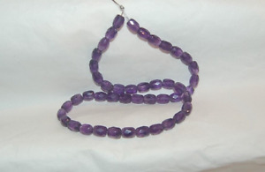 FACETED AMETHYST 6-7x8-9MM BARREL BEADS - 15.5" Strand - 1687E