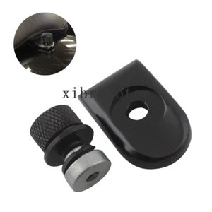Schwarz Fender Sitz Bolzen Tab Schraube Berg Knob Abdeckung Mutter Für Harley - Bild 1 von 20
