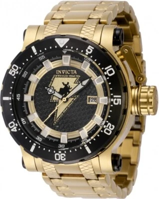 Invicta Men's 52mm DC Comics BLACK ADAM Coalition Forces Automatic Gold SS Watch - Image 1 of 2