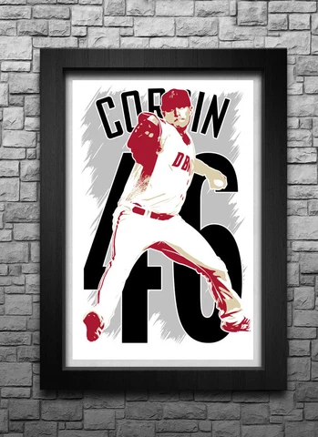 PATRICK CORBIN art print/poster ARIZONA DIAMONDBACKS FREE S&H! JERSEY Cover