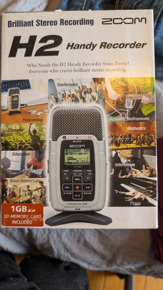 Zoom H2 удобный рекордер, блестящий стерео записи, подержанный, протестирован и работает - Изображение 1 из 1