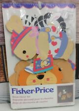 Vintage Fisher Price Home Decor Set Baby Room Decorations Cut Out Animals 1995