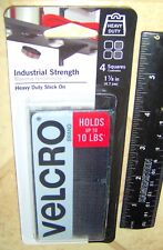VELCRO Industrial Strength 4 SQUARES Heavy Duty Adhesive Tape FASTENERS 93059