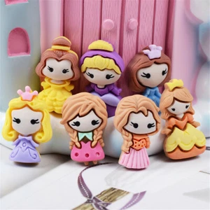 20 piezas Adornos de princesa de resina plana de espalda plana decoraciones artesanales a granel 2 cm - Imagen 1 de 10