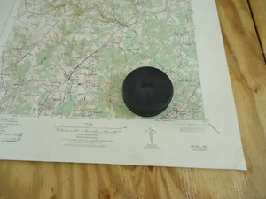 Mappa topografica Laurel MD circa 1942 US Army Corps of Engineers - Foto 1 di 2