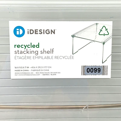 iDesign New Stacking Shelf Made With Recycled Material 16" x 11.5" x 7" - Image 1 of 3