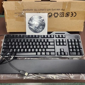 Dell KB813 (KB813BKUS) Smartcard Wired Keyboard - Black - Afbeelding 1 van 7