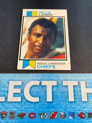 1973 TOPPS FOOTBALL #410 WILLIE LANIER!! $1 SHIPPING!! "A" - Image 1 of 2